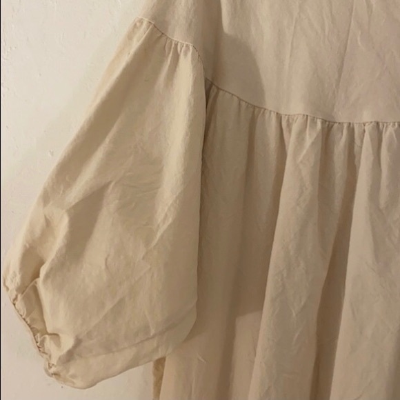 Oak and Fort Cotton Button Up Cotton Tunic Dress - Picture 6 of 7